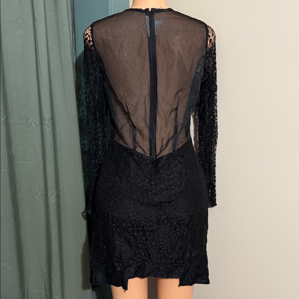H&M Black Lace Long Sleeve Dress - Picture 2 of 5